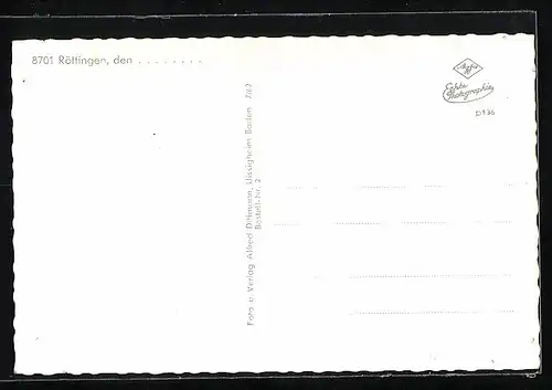 AK Röttingen /Taubertal, Hundheimer Torturm, Marktplatz mit Rathaus