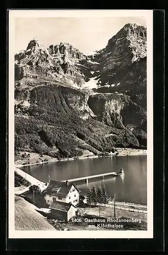 AK Klöntal, Gasthaus Rhodannenberg am Klönthalsee