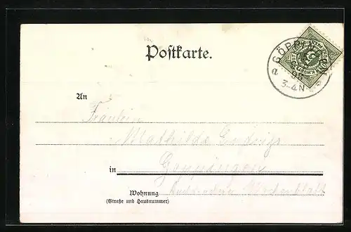 AK Ulm, Uferpartie mit Dom