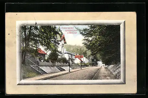 AK Pinneberg, Häuserpartie in der Bahnhofstrasse