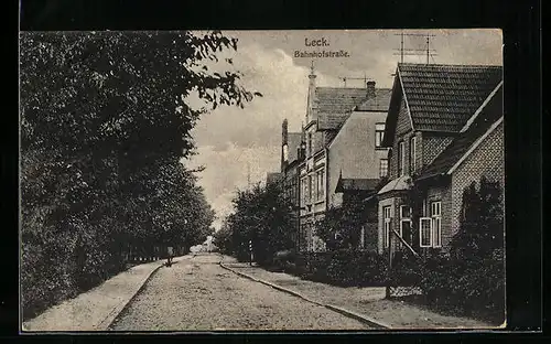 AK Leck, Wohnhäuser in der Bahnhofstrasse