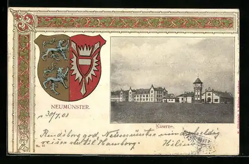 AK Neumünster, Kaserne und Wappen