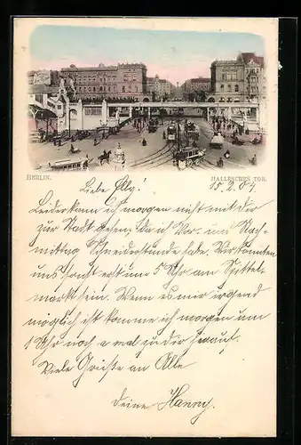 AK Berlin-Kreuzberg, Hallesches Tor