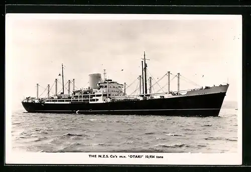 AK The N.Z.S. Co`s MV Otaki, Handelsschiff