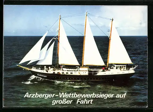 AK Arzberger-Wettbewerbsieger auf grosser Fahrt, Segelschiff