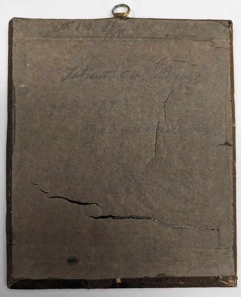 2 Fotografien Ambrotypie 1 /4 Platte Johann Ev. Bauer (Bürgermeister verstorben 1893) Frau Franziska Bauer, hinter Glas 4