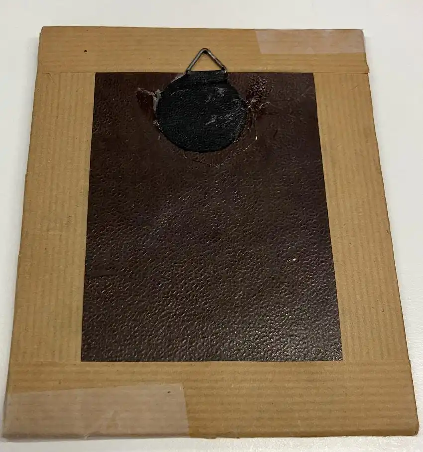 Fotografie Daguerreotypie 1 /4 Platte Mutter und Tochter, Biedermeierkleidern halten Händchen, Passepartout hinter Glas 1