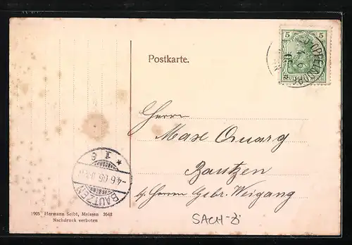 AK Oppelsdorf i. Sa., Generalansicht des Ortes