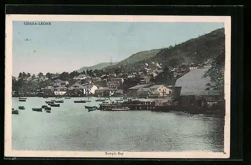AK Sawpit Bay, Panorama vom Wasser aus gesehen