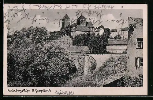 AK Rastenburg /Ostpr., St. Georgskirche