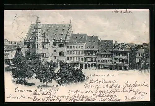 AK Schweinfurt, Rathaus am Markt