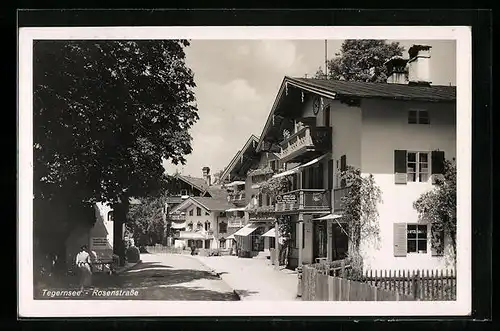 AK Tegernsee, Rosenstrasse, Uhrmacher Jakob Atzl