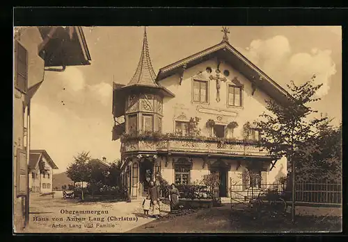 AK Oberammergau, Haus von Anton Lang