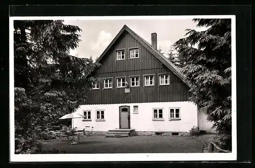 AK Königskrug bei Braunlage, harzklub-Hütte des Zweigvereins Wolfenbüttel