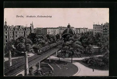 AK Berlin-Schöneberg, Hochbahn, Nollendorfplatz