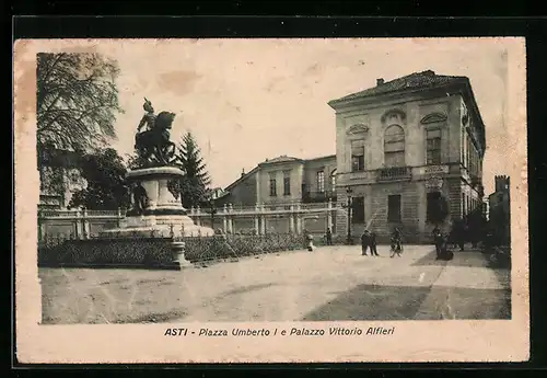 AK Asti, Piazza Umberto I e Palazzo Vittorio Alfieri