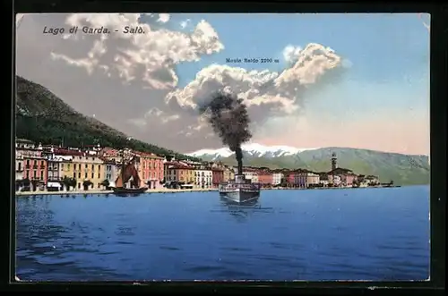AK Salò /Lago di Garda, Panorama & Monte Baldo