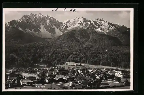 AK S. Candido, Ortsansicht mit Monte Haunold