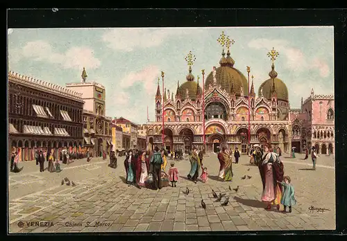 Lithographie Venezia, Chiesa S. Marco