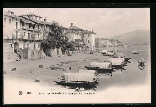AK Isola dei Pescatori, Vista verso l`Isola Bella