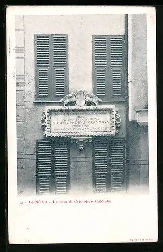 AK Genova, La casa di Cristoforo Colombo