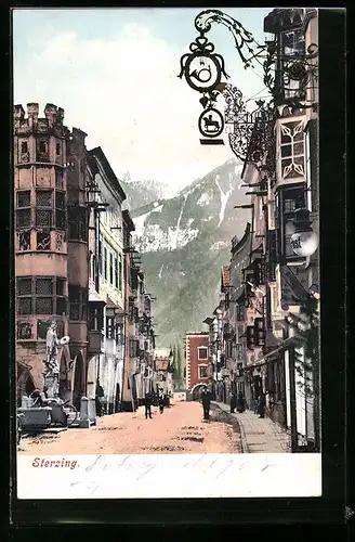 AK Sterzing, Strassenpartie im Ort