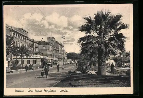 AK Varazze, Corso Regina Margherita, Giardini