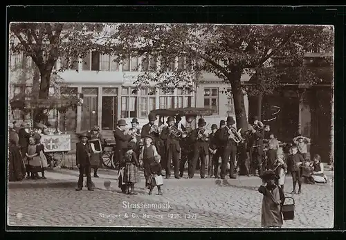 Foto-AK Strumper & Co.: Hamburg, Strassenmusik