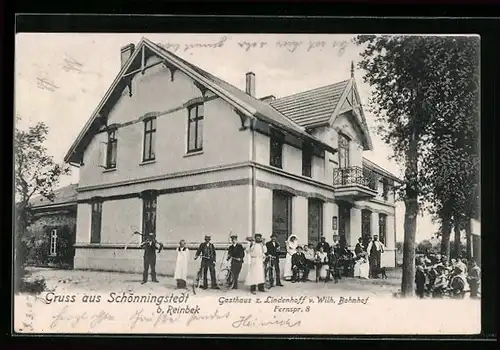 AK Schönningstedt b. Reinbek, Gasthaus zum Lindenhoff von Wilhelm Bonhof