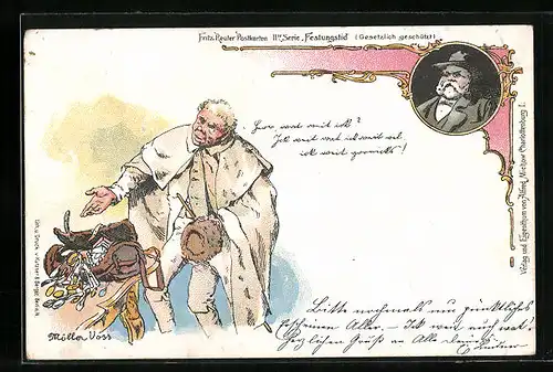 AK Fritz Reuter, Festungslied, Möller Voss