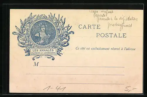 AK Frémine, Clovis Huhues, Lolliée, Französ. Politiker