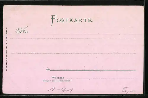 AK Fritz Reuter, plattdeutscher Dichter und Humorist, Serie D, Nr. 98