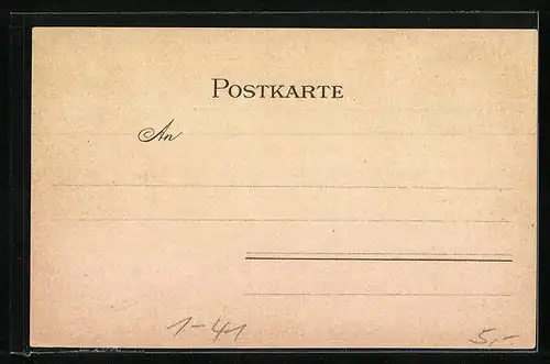 AK Edwin Bormann`s Humoristischer Hausschatz, Mann mit Papier und Feder