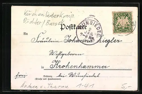 AK Portrait von Simon Dach, 1605-1659, Du Gott bist ausser aller Zeit...