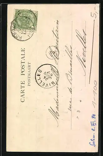 AK Portrait von Papst Leo XIII., 25me Anniversaire Pontifical