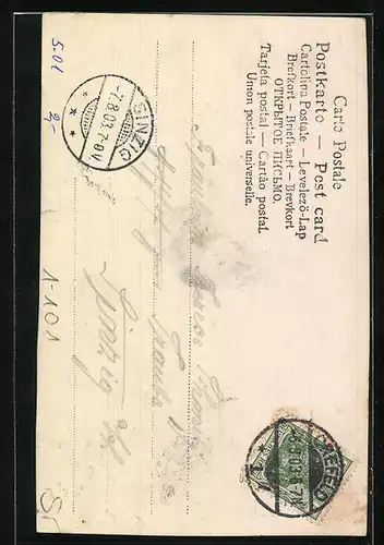 AK Portrait von Papst Pius X., Gewählt 1903