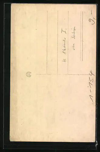 AK Porträt König Alexander von Serbien in Uniform