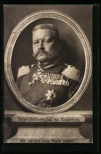 AK Generalfeldmarschall Paul von Hindenburg