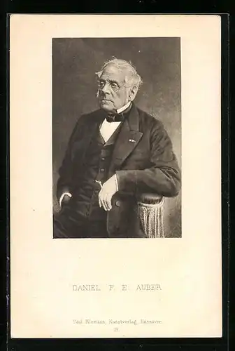 AK Komponist Daniel F. E. Auber im Anzug