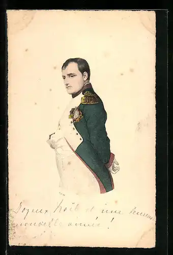 Künstler-AK Napoleon in Uniform