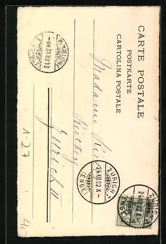 Künstler-AK Napoleon in Uniform