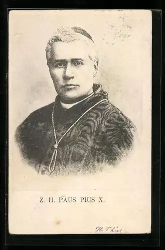 AK Portrait von Papst Pius X.