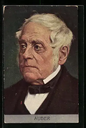 AK Portrait von Daniel-Francois-Esprit Auber, Komponist