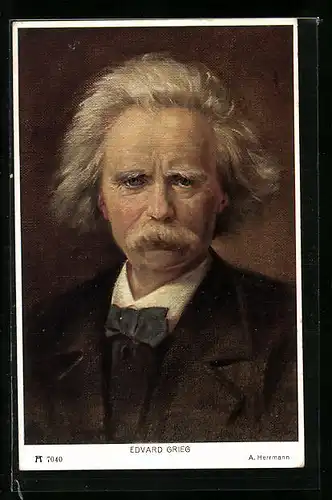 AK Portrait von Edvard Grieg, Komponist