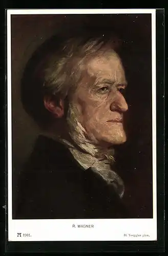 AK Portrait von Richard Wagner, Komponist