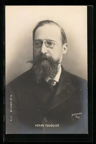 AK Bildnis Henry Fouquier mit Zwicker