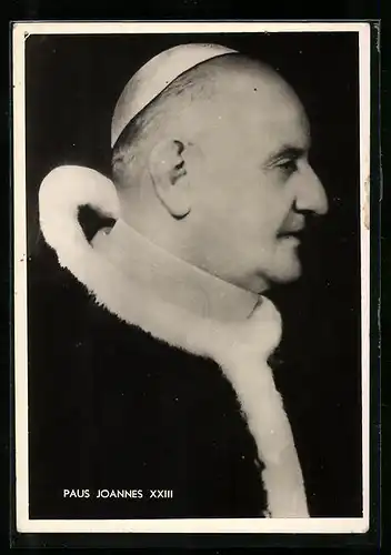 AK Portrait von Papst Johannes XXIII. im Profil