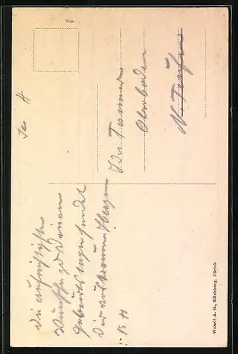 AK Chasellas-Campfer, Ortsansicht mit Piz le Margna