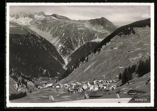 AK Curaglia, Ortsansicht aus der Vogelschau