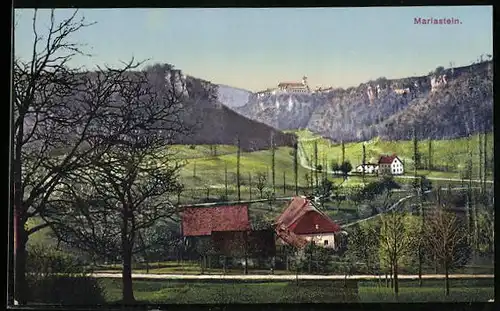AK Mariastein, Ortsansicht mit Abtei